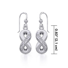 Load image into Gallery viewer, Celtic Infinity Sterling Silver Earrings - Celtic Reader
