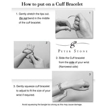 Load image into Gallery viewer, Celtic Knotwork Silver Bangle Cuff Bracelet - Celtic Reader