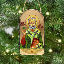 Load image into Gallery viewer, Saint Patrick Religious Celtic Sacred Icon Ornament - Celtic Decor