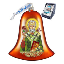 Load image into Gallery viewer, Saint Patrick Glass Ornament by G. DeBrekht - Celtic Decor