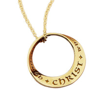 Load image into Gallery viewer, I Can Do All Things Through Christ - Mobius Necklace - Celtic Reader
