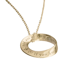 Load image into Gallery viewer, If You Knew How Much I Sigh to See You - Mobius Necklace