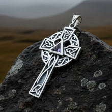 Load image into Gallery viewer, Recovery Celtic Cross Necklace in Sterling Silver