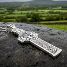 Load image into Gallery viewer, Irish Celtic Cross Necklace in Sterling Silver
