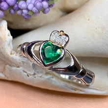 Load image into Gallery viewer, Emerald Meadow Claddagh Ring