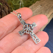 Load image into Gallery viewer, Four Corner Knot Celtic Cross Necklace