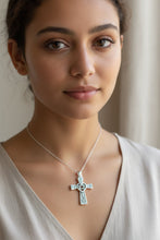 Load image into Gallery viewer, Noble Heart Celtic Cross Necklace