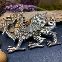 Load image into Gallery viewer, Gwynedd Welsh Dragon Brooch