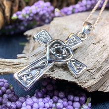 Load image into Gallery viewer, Noble Heart Celtic Cross Necklace