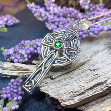 Load image into Gallery viewer, Classic Celtic Cross Necklace in Sterling Silver