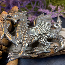 Load image into Gallery viewer, Gwynedd Welsh Dragon Brooch