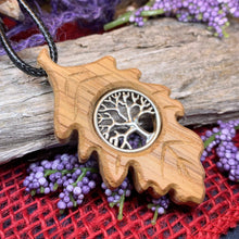 Load image into Gallery viewer, Weirwood Irish Oak Tree of Life Necklace