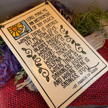 Load image into Gallery viewer, Christian Blessing St. Francis Wall Art