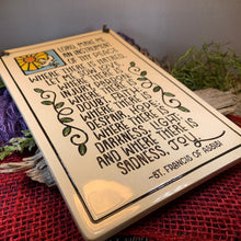 Load image into Gallery viewer, Christian Blessing St. Francis Wall Art