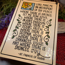 Load image into Gallery viewer, Christian Blessing St. Francis Wall Art