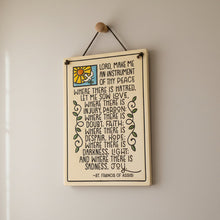 Load image into Gallery viewer, Christian Blessing St. Francis Wall Art