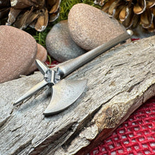 Load image into Gallery viewer, Medieval Battle Axe Kilt Pin - Handmade in Scotland