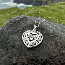 Load image into Gallery viewer, Celtic Loving Heart Necklace in Sterling Silver