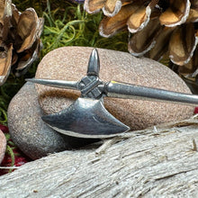 Load image into Gallery viewer, Medieval Battle Axe Kilt Pin - Handmade in Scotland