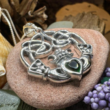 Load image into Gallery viewer, Irish Belle Claddagh Necklace in Sterling Silver