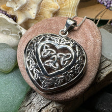 Load image into Gallery viewer, Celtic Loving Heart Necklace in Sterling Silver