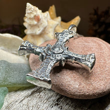 Load image into Gallery viewer, Saint Cuthbert Celtic Cross Necklace