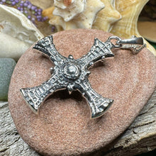 Load image into Gallery viewer, Saint Cuthbert Celtic Cross Necklace