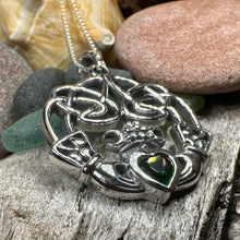 Load image into Gallery viewer, Irish Belle Claddagh Necklace in Sterling Silver