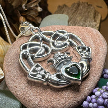 Load image into Gallery viewer, Irish Belle Claddagh Necklace in Sterling Silver