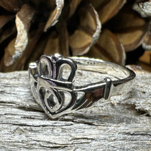Load image into Gallery viewer, Tallisen Irish Claddagh Ring in Sterling Silver