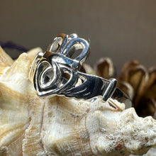 Load image into Gallery viewer, Tallisen Irish Claddagh Ring in Sterling Silver