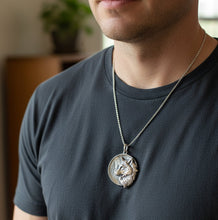 Load image into Gallery viewer, Walden Wolf Necklace in Sterling Silver
