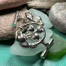 Load image into Gallery viewer, Tyrone Irish Claddagh Cufflinks in Sterling Silver