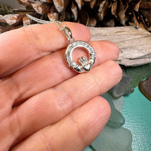 Load image into Gallery viewer, Sparkling Irish Claddagh Necklace
