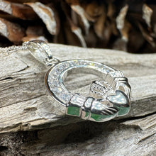 Load image into Gallery viewer, Sparkling Irish Claddagh Necklace