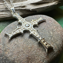 Load image into Gallery viewer, Irish Cross of Cong Necklace in Sterling Silver