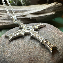 Load image into Gallery viewer, Irish Cross of Cong Necklace in Sterling Silver