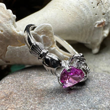 Load image into Gallery viewer, Blushing Rose Claddagh Ring