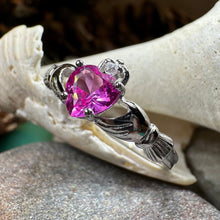 Load image into Gallery viewer, Blushing Rose Claddagh Ring