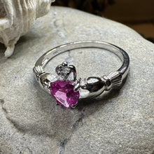 Load image into Gallery viewer, Blushing Rose Claddagh Ring