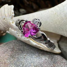 Load image into Gallery viewer, Blushing Rose Claddagh Ring