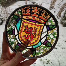 Load image into Gallery viewer, Scottish Lion Stained Glass Suncatcher