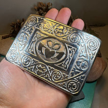 Load image into Gallery viewer, Irish Claddagh Kilt Belt Buckle for Men