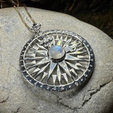 Load image into Gallery viewer, True North Moonstone Compass Necklace