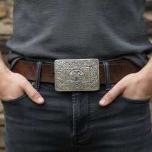 Load image into Gallery viewer, Irish Claddagh Kilt Belt Buckle for Men