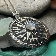 Load image into Gallery viewer, True North Moonstone Compass Necklace