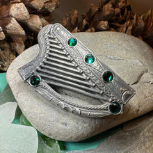 Load image into Gallery viewer, Boru Celtic Harp Brooch - Irish Jewelry