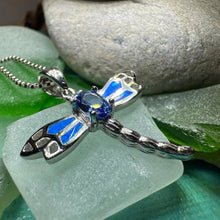 Load image into Gallery viewer, Blue Dream Dragonfly Necklace
