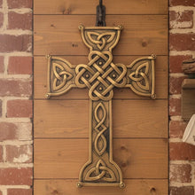 Load image into Gallery viewer, Love Knot Celtic Cross Wall Plaque