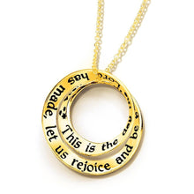 Load image into Gallery viewer, Let Us Rejoice - Double Mobius Necklace - Celtic Reader